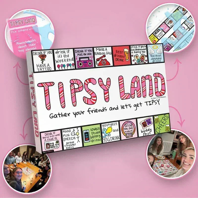 🔥 Last Day Sale 50% Off ⏰ Party Board Game - Fun Drinking Game for Friends 🍷