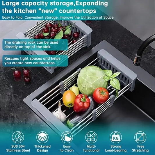 Extendable Kitchen Sink Drain Basket